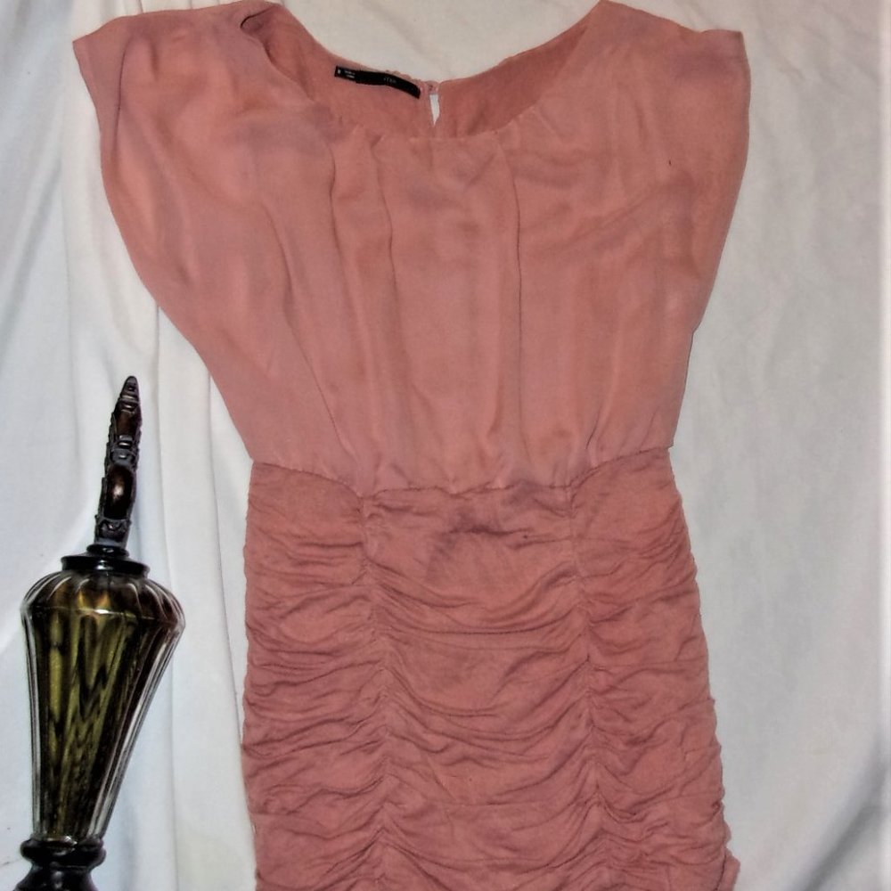 small womens dusty rose pink  tunic shirt top